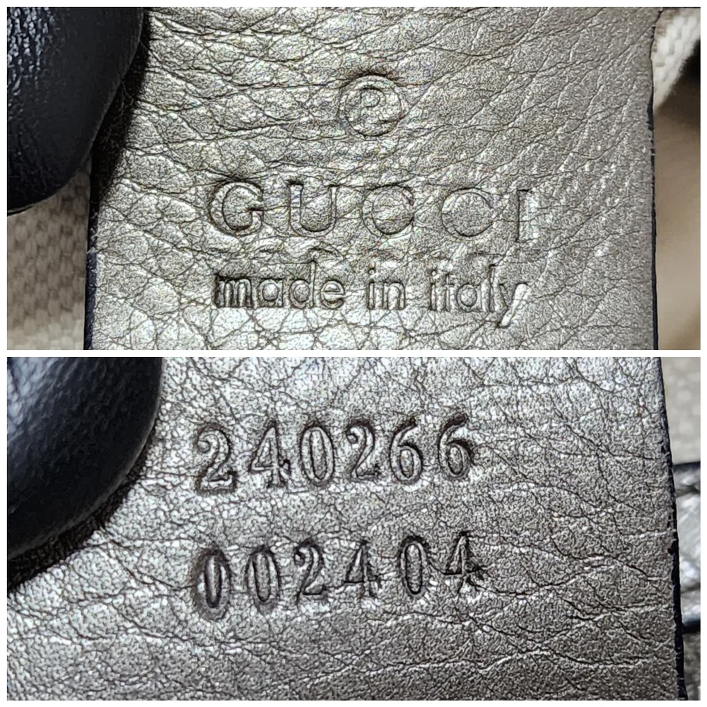 Gucci Medium GG Canvas Techno Horsebit Flap Hobo Bag Grey/Beige